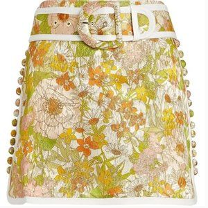 ZIMMERMANN Floral Print Mini Skirt